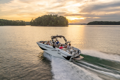 white H22 running at sunset