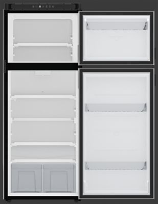 Norcold N10DCBKR Polar N8/10Dc Series Refrigerator, 10 cu.ft., Black