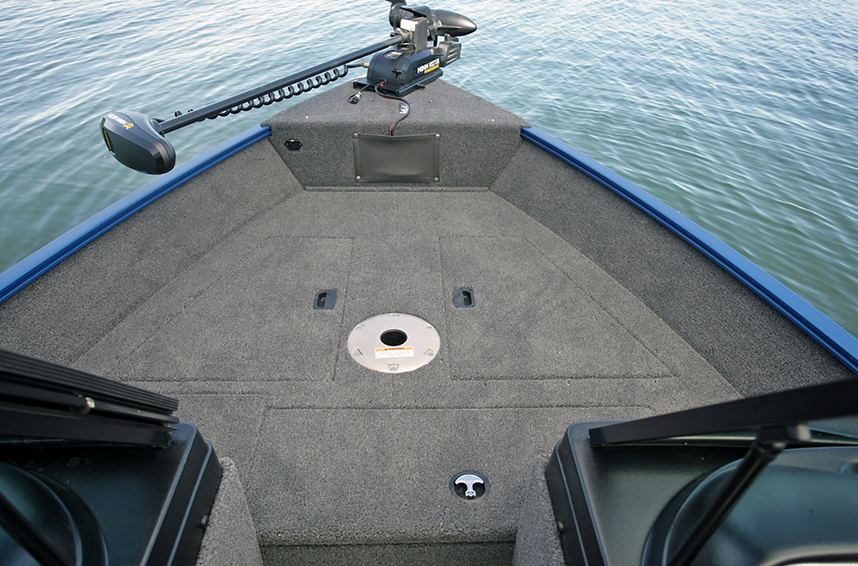 1650 Angler Sport Bow Deck Compartments Closed