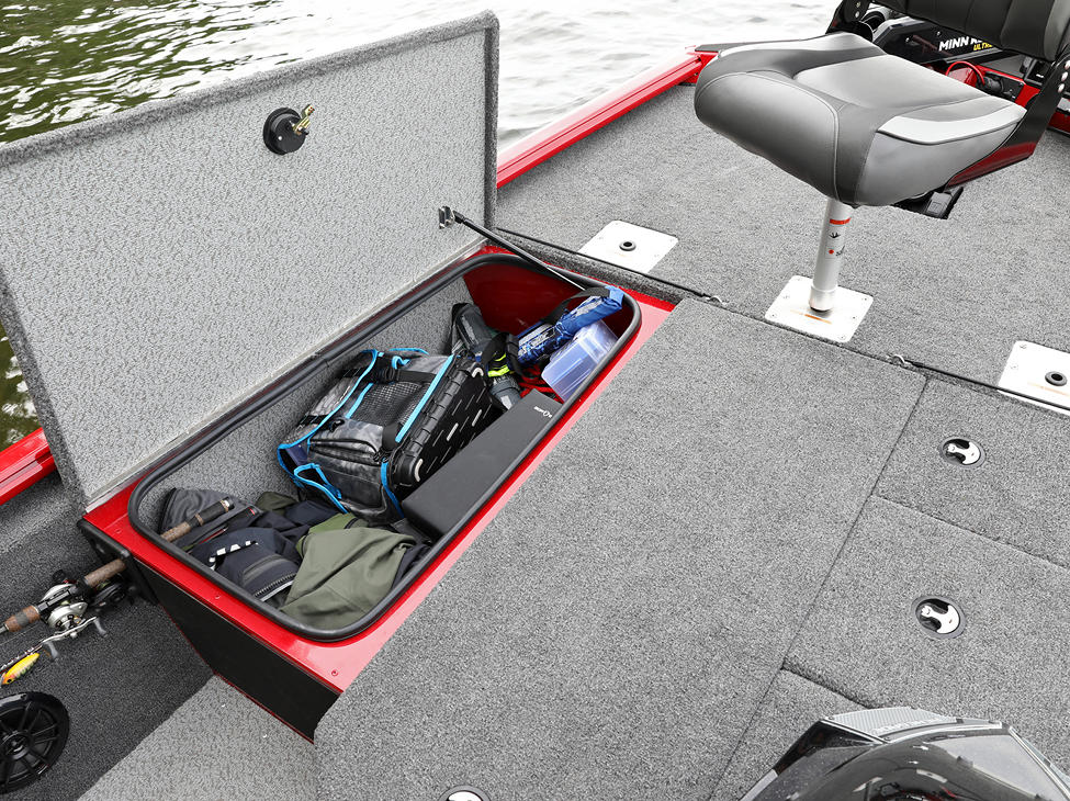 1775 Renegade Port Bow Deck Storage Compartment Open