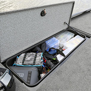 1875-1975 Renegade Bow Port Storage Compartment Open