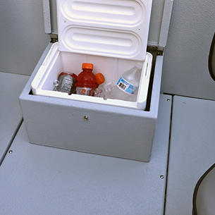 1875-1975 Renegade Cooler shown with Gray Lund Guard Floor and Interior Option