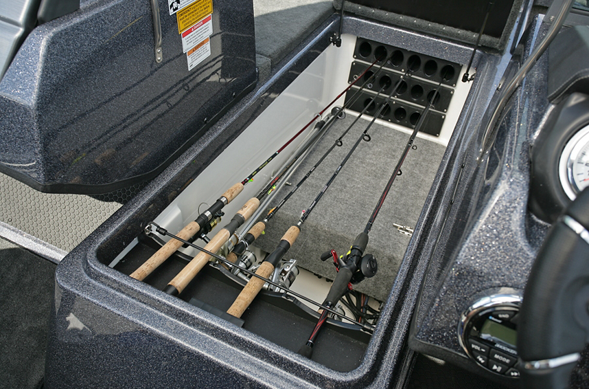 189 Pro-V GL Bow Deck Center Rod Locker Storage Compartment