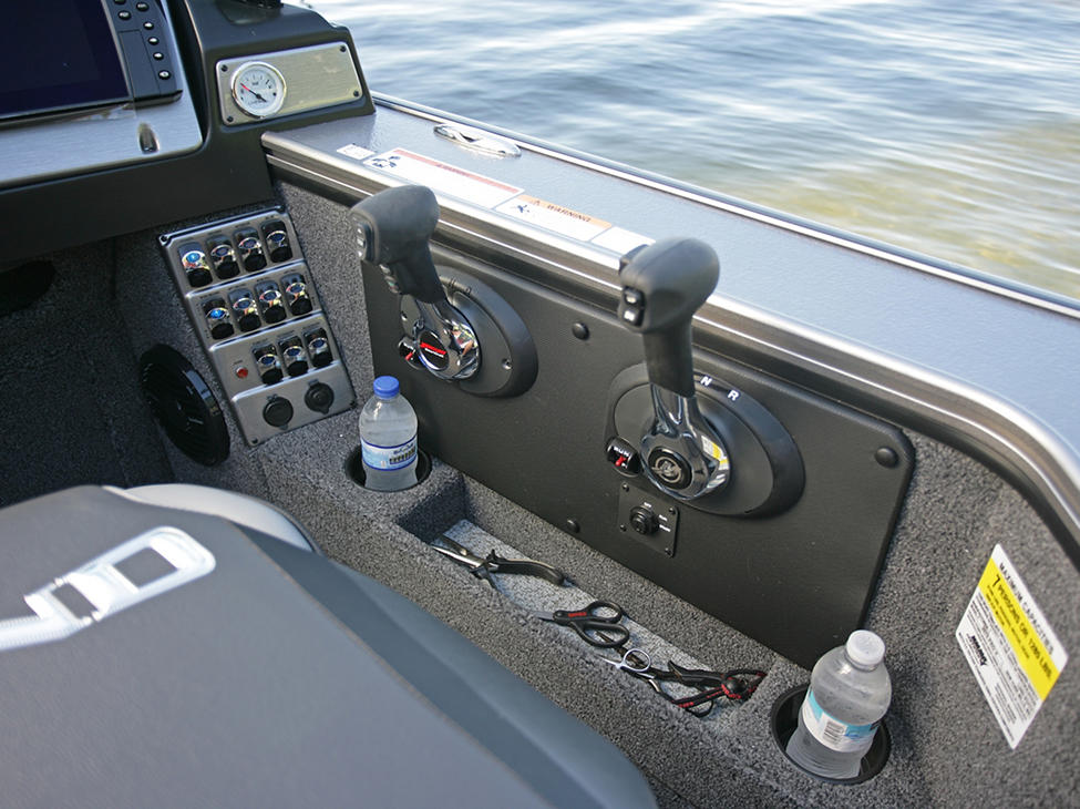 2075-2175 Pro-V Command Console Cubby Storage and Cup Holders