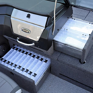 2075-2175 Pro-V Port Console Tackle Tray Storage Drawers Open