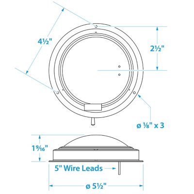 LED DOME LIGHT-4″ SS