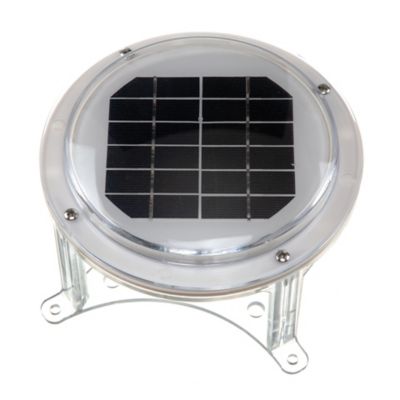 SOLAR DOCK POST CAP LED CONTAINS LI ION BATTERY