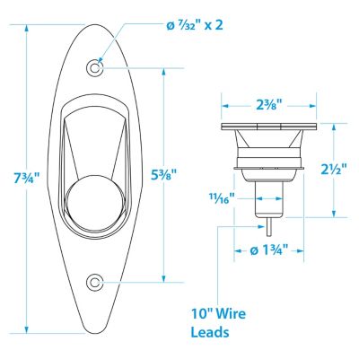 SIDELIGHT-FLUSH MOUNT