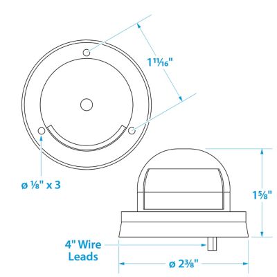 STERN LIGHT- HORIZ MOUNT – SS