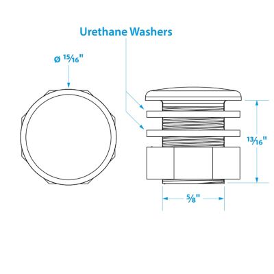 MINI LIVEWELL LIGHT SS BLUE