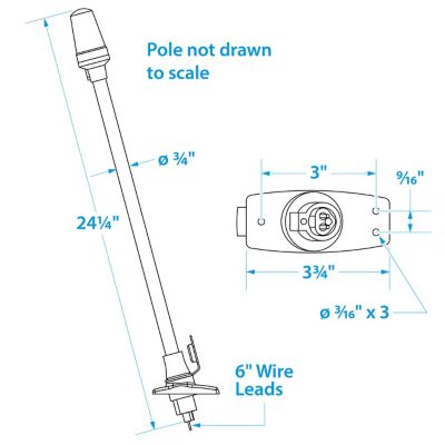 ECON ALL-RND WHT LIGHT W/BASE