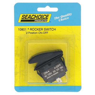 ROCKER SWITCH ON-OFF SPST BLK