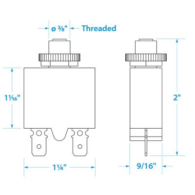 CIRC. BREAK-PUSH RESET-10AMP