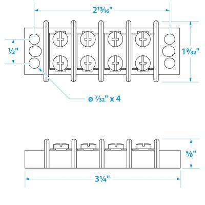 TERMINAL BLOCK-4 GANG
