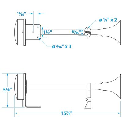 SINGLE TRUMPET-16 3/4