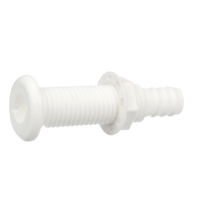 4-LONG THRU-HULL 3/4 -WHT PLA