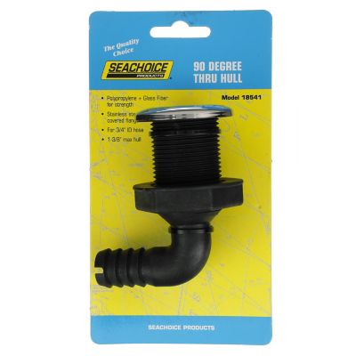 THRU HULL W/SS COVER-3/4″ 90DG