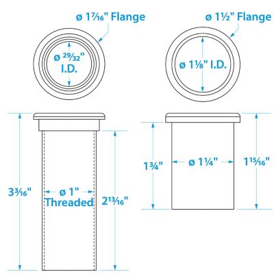 DRAIN TUBE-1  X 4 1/2 -PLASTI