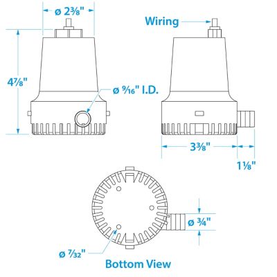 BILGE PUMP GEN I- 600 GPH