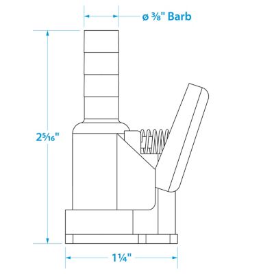 ECON FUEL CONN-J/E FEMALE 3/8