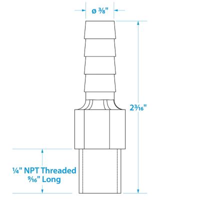 ANTI-SYPHON VALVE 1/4NPTX3/8