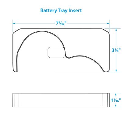 BATTERY TRAY FOR OPTIMA 27/31