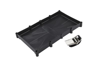 BATT TRAY 31 W/STRAP/SS BUCKLE