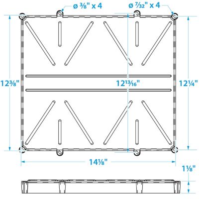 DUAL BATTERY TRAY W/POLYSTRAP