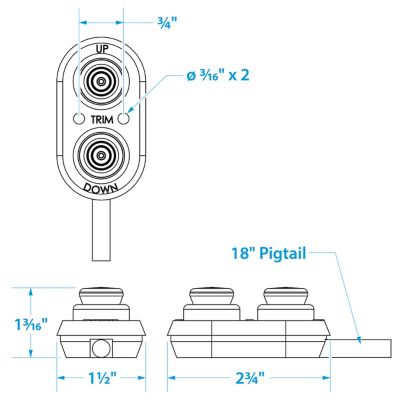 TRANSOM TRIM CONTOL