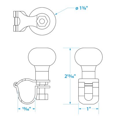 TURNING KNOB S/S-MEDIUM