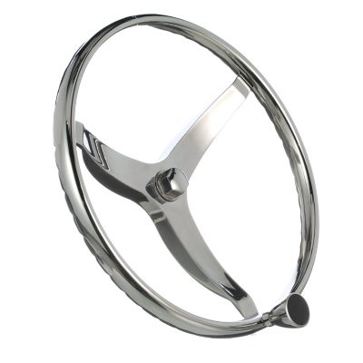 STEERING WHEEL W/KNOB S/S 15.5