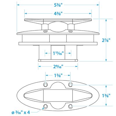 4.5 SS PULL UP CLEAT