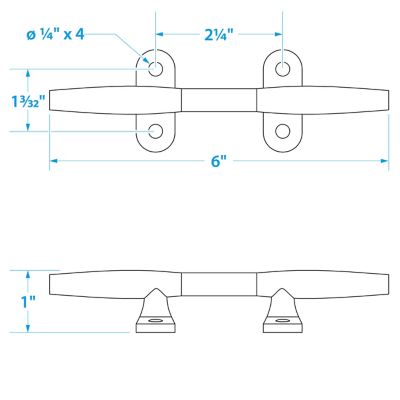 HOLLOW BASE CLEAT-6 -SS