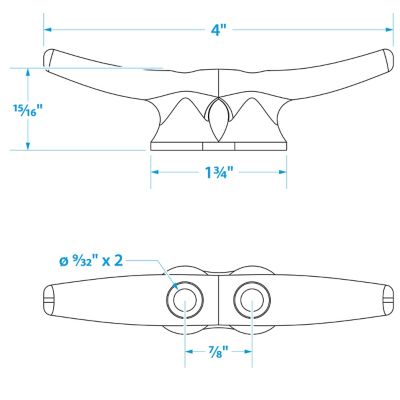 GALVANIZED DOCK CLEAT-4 (BULK