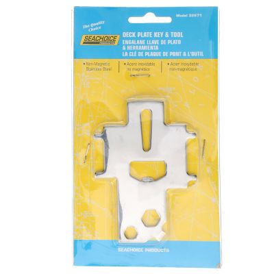 DECK PLT KEY W/SCREWDRIVER SS