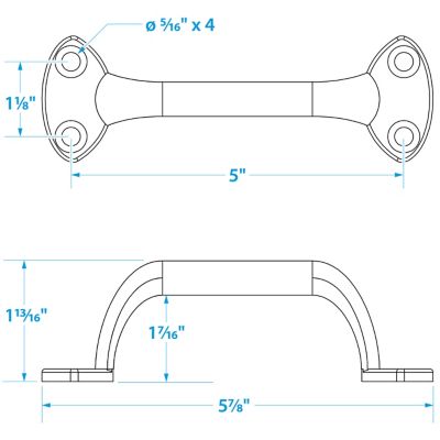 TRANSOM HANDLE-6 -CPZ