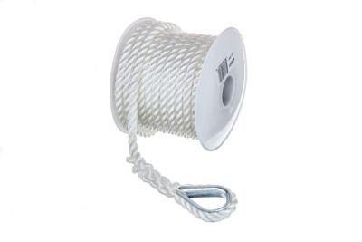 NYLON ANCHOR LINE-WHT-3/8 X50