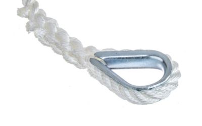 NYLON ANCHOR LINE-WHT-3/8 X50