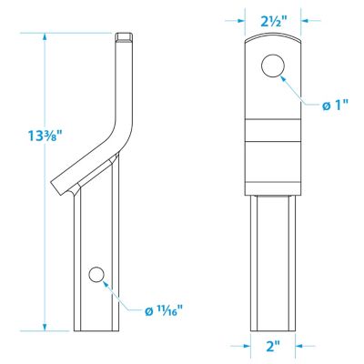 2IN BALL MOUNT STRAIGHT