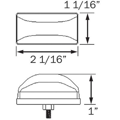 MINI CLEARANCE W/STUD-AMBER