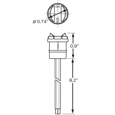 LED MARKER LIGHT-AMBER 1 DIODE