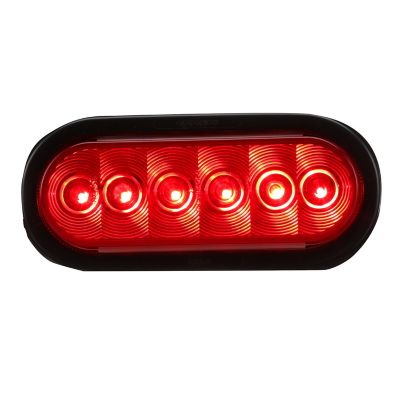 LED 6″ OVAL LIGHT RED 6 DIODES