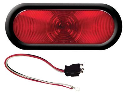 SEALED TAIL LIGHT 6″ OVAL RED