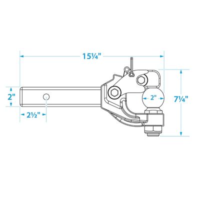 6 TON PINTLE HOOK 2″ BALL