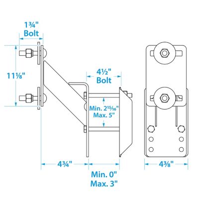 BOLT ON TIRE CARRIER