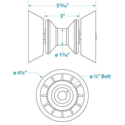 BOW ROL W/BELL-YLW-3 X 1/2 ID