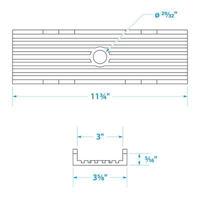 KEEL PAD-YLW-12 X 3