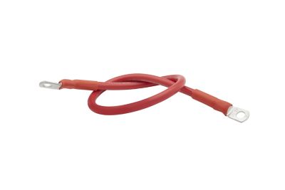 BATTERY CABLE 4 AWG RED 2′ TINNED MARINE GRADE BATTERY CABLE ASSEMBLY