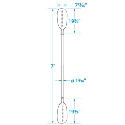 7′ KAYAK PADDLE-STRAIGHT BLADE