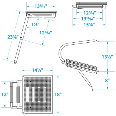 DLX 2 STEP UNDER TELESCOP PLAT